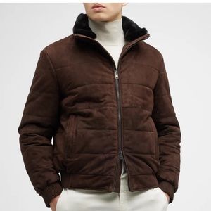 Woman Marcus suede puffer